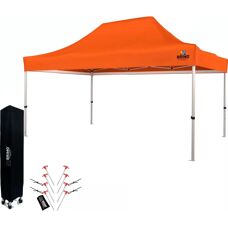 BRIMO - 3x4.5m - Portocaliu - 3 laturi complete - Gazebo