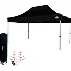 BRIMO - 3x4.5m - Μαύρο - 3 τείχη - Τέντα πάρτι
