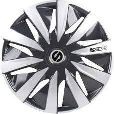 Sparco Velgdeksel Set 14 inch Grijs/Zilver