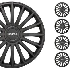 Sparco Radzierblenden - 16-Zoll Schwarz Treviso Set von 4