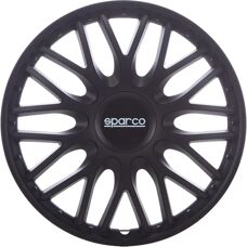 Sparco Wielkappen Set 16-inch Zwart - Wielkappen