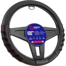 Coprivolante Sparco S101 - Universale, PVC, Nero/Rosso