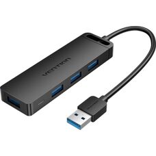Vention CHLBD USB Hub z 4 Portami - Czarny - USB 3.2 Gen 1
