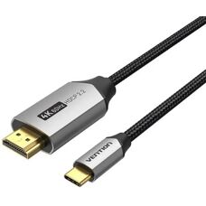 Kabel USB-C na HDMI Vention 2m - 4K 60Hz - Czarny