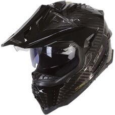 LS2 MX701 Explorer Helm - Schwarz Weiß - L - Motorradhelm