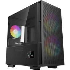 DeepCool CH360 DIGITAL Mikro Tower - Sort - PC Kabinet
