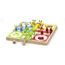 New Classic Toys 8222 - Gioco di Ludo in Legno per Bambini