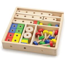 Viga Toys - 50490 Holz-Bausteine - Konstruktionsspielzeug