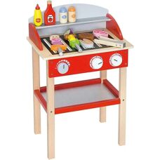 Viga Kinderspielzeug Grill - Mehrfarbig - Kinder Grillset