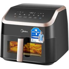 Midea MAD85F9BPK - 8,5 L - Zwart/Roze goud - Airfryer