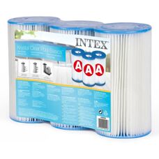 Intex Modèle Cartouche de Filtre - Pack de 3 pour Piscine - Publicité