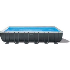 Piscina fuori terra Intex 26364NP - Rettangolare, Grigia, 31.805L
