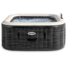 Intex 28450EX Jacuzzi 4 Personnes Carré Gris - Spa - Publicité