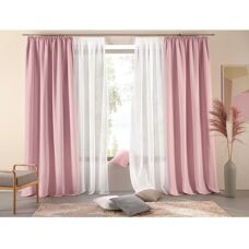 Home Affaire Parry Recyceltes Polyester Rosen Gardinen-Set - Vorhang