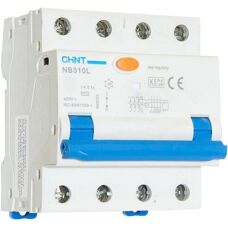 Chint - NB310L-3PN - 20A 3P N - 6kA 400V - RCD med MCB
