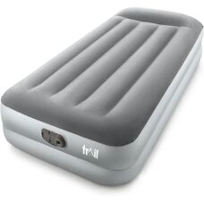 Deluxe XL Airbed - Electric Pump, Grey, 191cm x 97cm x 45cm - Airbed
