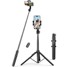 Selfie Stick Ugreen LP586 - 1,5M, Czarny, z Podstawką i Pilotem Bluetooth