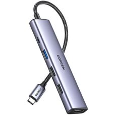 Ugreen USB-C Hub z HDMI, USB-A, obsługa 4K - Elektronika