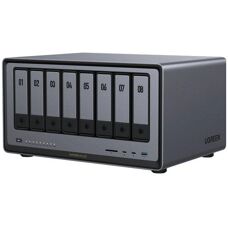 Server NAS Ugreen - Intel i5, 8GB DDR5, 10 unità, RAID, 0TB
