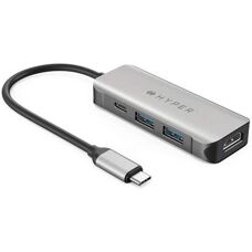Hyper HD41-GL Hub USB-C - 4K HDMI, 5Gbps, Charge 100W - Publicité