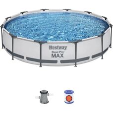 Bestway Steel Pro Frame Pool 12ft x 30 Inch - Swimming Pool