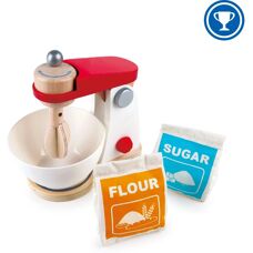 Hape Mix & Bake Blender - Wooden Kitchen Toy - Role-Playing