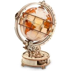 Globo in Legno con Illuminazione Robotime - 167x203x293 mm