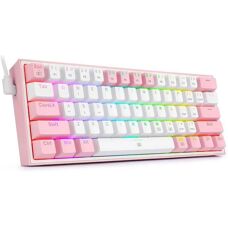 Redragon K617 Fizz RGB Różowy - Mechaniczna Klawiatura Gamingowa