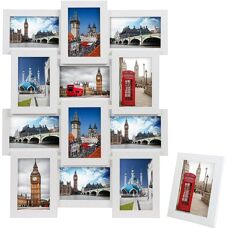 SONGMICS Wood Grain Picture Frame Collage - Fotocollage