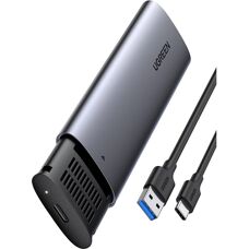 Ugreen M.2 SSD Gehäuse Schwarz, Grau - Speichergehäuse