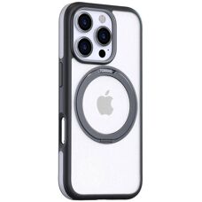 Torras Ostand R Fusion Hülle für iPhone 16 Pro - Schwarz