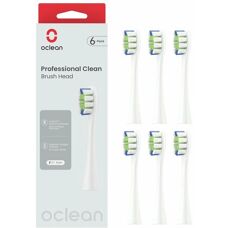 Oclean Professional Clean Brush Head - white (6 pcs)