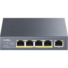 Cudy GS1005P Netzwerk-Switch - 5-Port Gigabit PoE+ - Grau