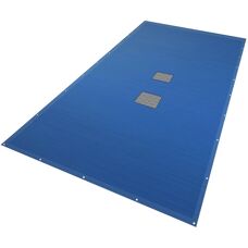 VOUNOT Rechteckige Poolabdeckung 4x9 m Blau-Grau UV-Schutz