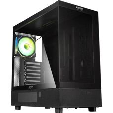 Case PC ABYSM AB123014 - Vetro temperato, ATX, Nero & Bianco