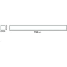 SG Armaturen Zip 230V 1,15m skinnesystem - Moderne design