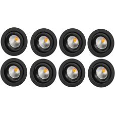 Sg Armaturen Junistar Eco 8-pack 6W LED 2000-2800K dimtowarm - Innebygd LED Downlight