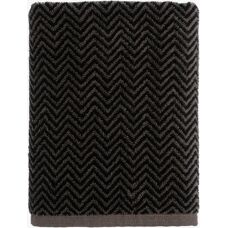 Halvor Bakke Verbier Håndkle - Svart - 70x140 - Myk Jacquard