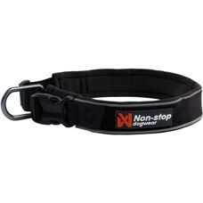 Non-Stop Dogwear Roam Halsbånd Sort XXL - Hundehalsbånd
