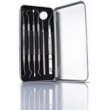 INF Professionellt Tandhygieniset 6-delar Rostfritt Stål Silver - Tandhygieniset