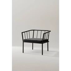 Jotex MENTON Stol - Sort, Unisex, MDF/Metal - Havemøbler