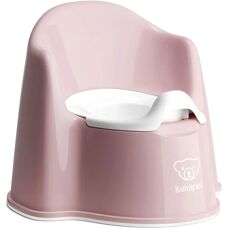 BabyBjorn Potta - Powder Pink/White - Barnvänlig, Lätt att rengöra