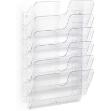 Durable FLEXIPLUS Literature Rack - 6 Shelves Transparent