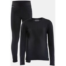 Craft Core Warm Baselayer Set JR - Svart - Barnevarmeplagg