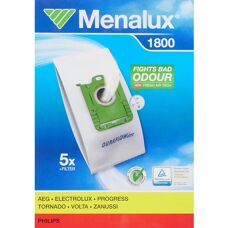 Menalux 1800 Staubsaugerbeutel - Synthetisch, 50% längere Lebensdauer, 5er Pack