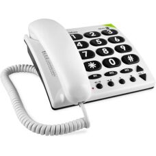 Doro PhoneEasy 311c White Big Button Corded Landline - Telephone