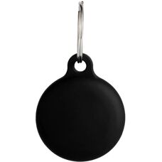 Support AirTag en silicone noir avec porte-clés ONSALA - Publicité