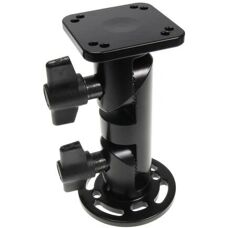 Brodit 215837 Montageset - Pedestal, Rundsockel, Schwarz