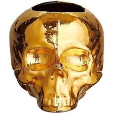 Kosta Boda Schädel Gold Lichterkette - Kerzenhalter