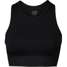 Casall Essential Bezszwowy Sportowy Top - Czarny - Kobieta